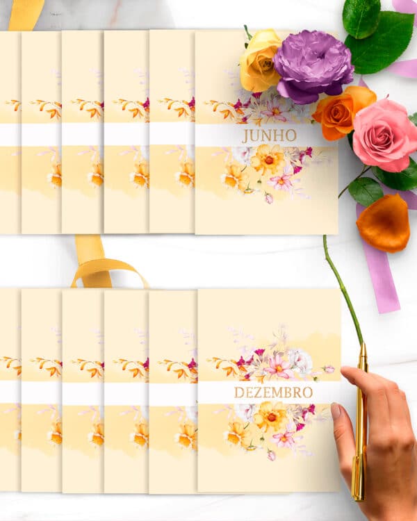 ARQUIVO COMBO 6 Agendas 2027 e Permanente Floral Encanto - Imagem 13