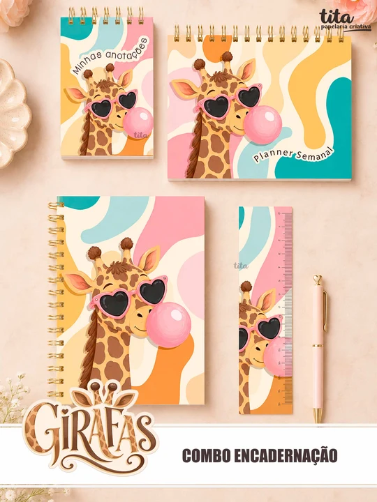preview_comboenc_7c11e47b-3bef-4bbf-b129-7e3b699b8b32_540x Girafas - Combo Encadernação - Imagem 1