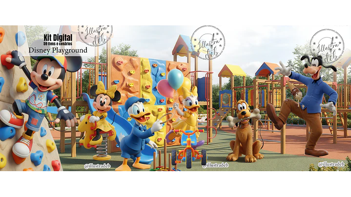 404 Kit Digital Disney Playground - Imagem 1