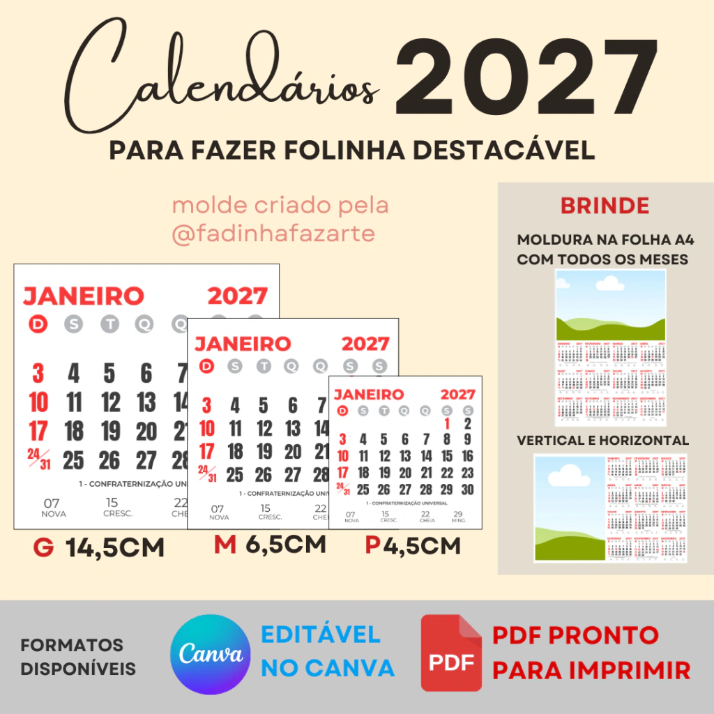 77-f96ccb876f0417f90b17877847614135-1024-1024 Molde Calendário 2027 em 3 tamanhos - Imagem 1