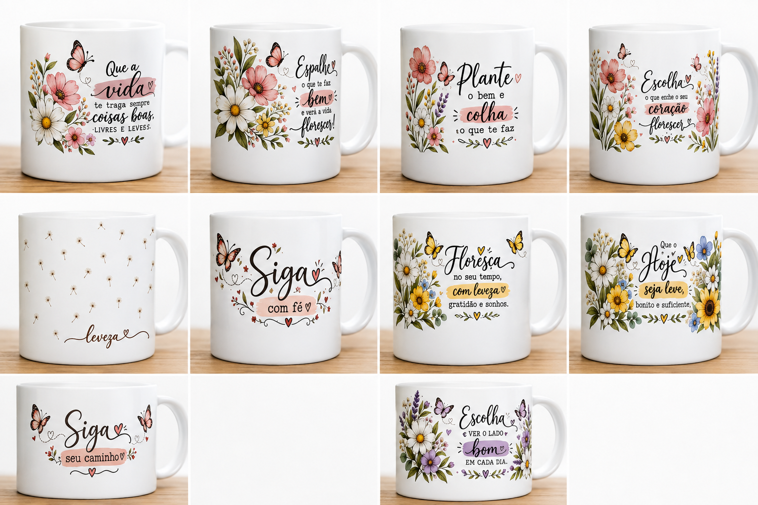 Arte Digital Sublimação Caneca Floral Arte Digital Sublimação Caneca Floral - Imagem 1