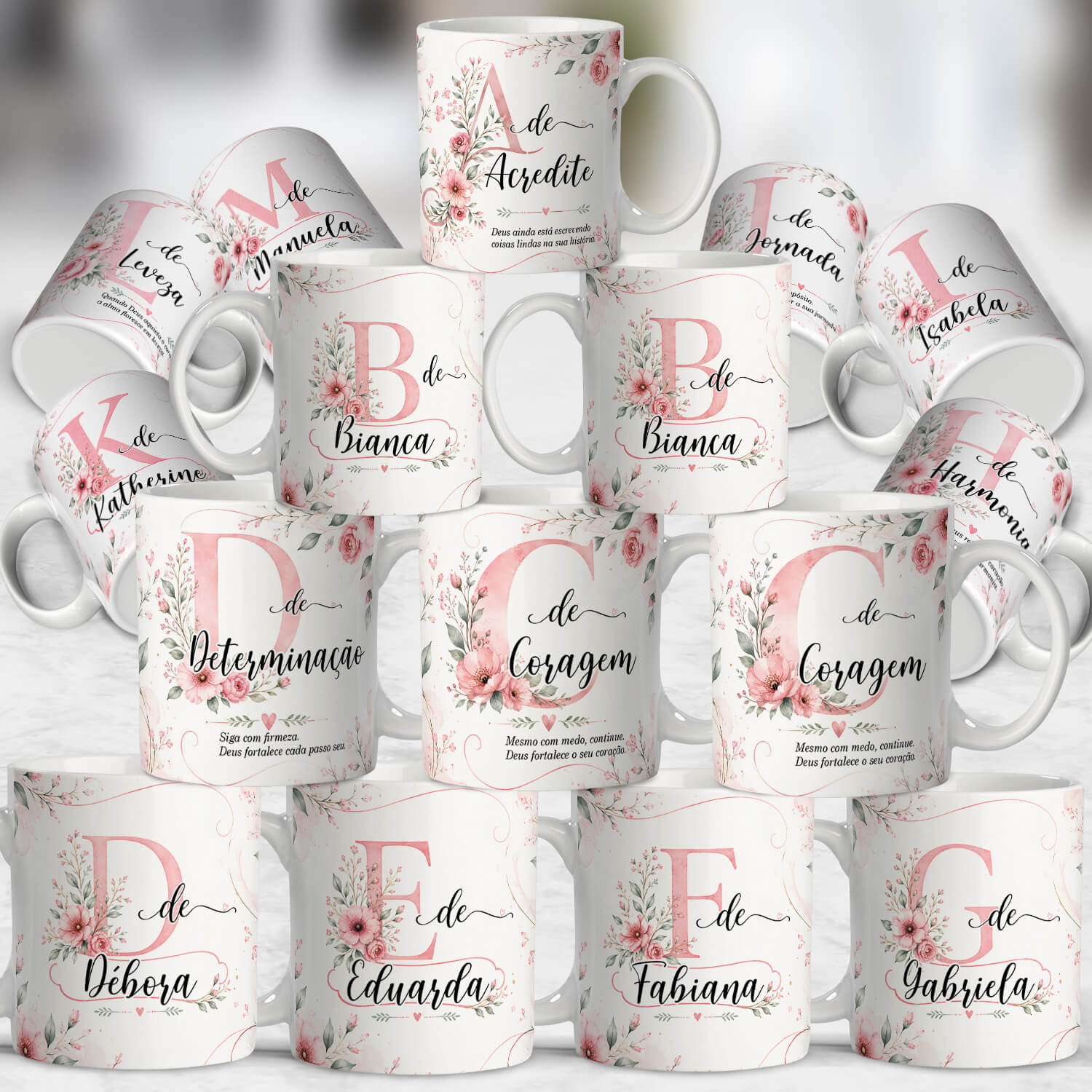 CAPA Artes Caneca Alfabeto Florescer - Imagem 1