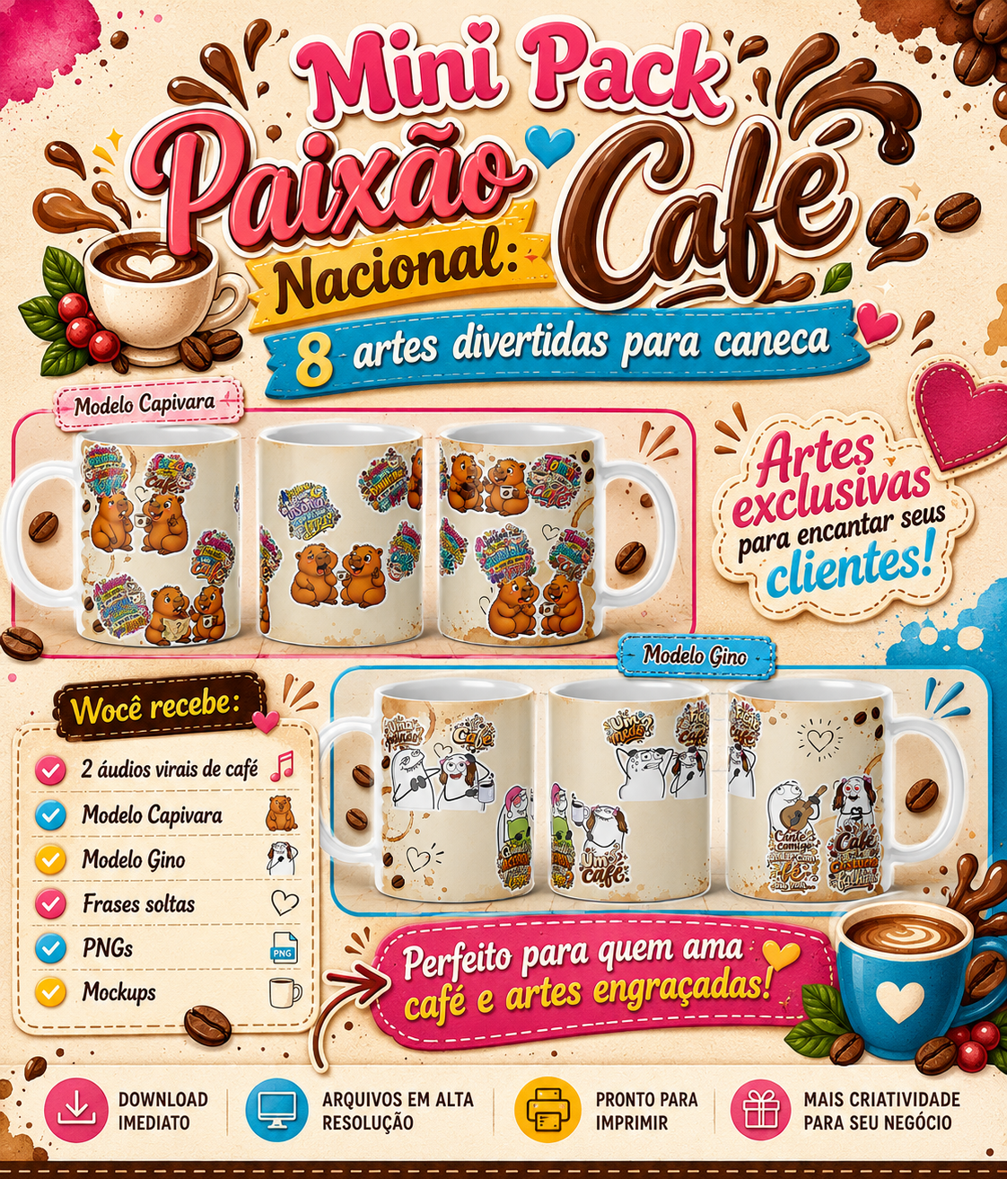Mini Pack Paixão Nacional Café Mini Pack Paixão Nacional: Café - Imagem 1