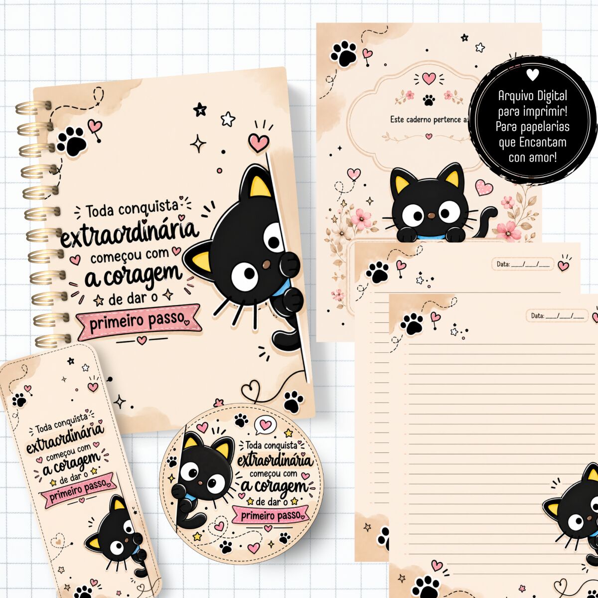 large Arquivo Encadernação Chococat 1 - Imagem 1