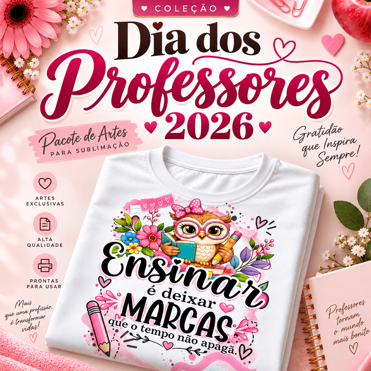 CAPA Dia dos Professores 2026 (Camiseta) - Imagem 1