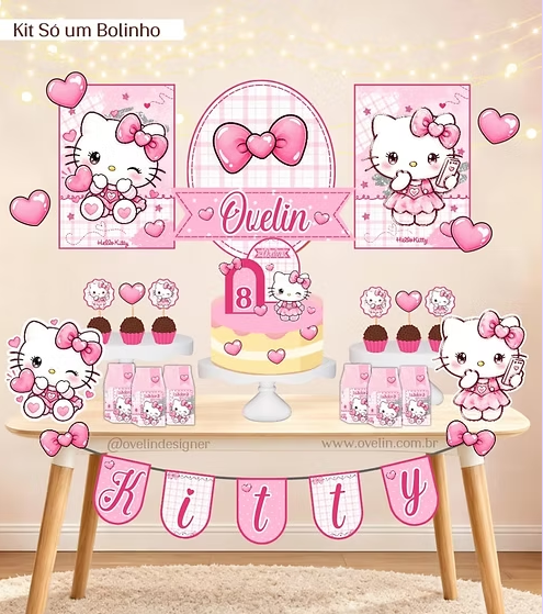 HELLO KIT 17 Hello Kitty - Coletiva Festa Pronta - Imagem 1