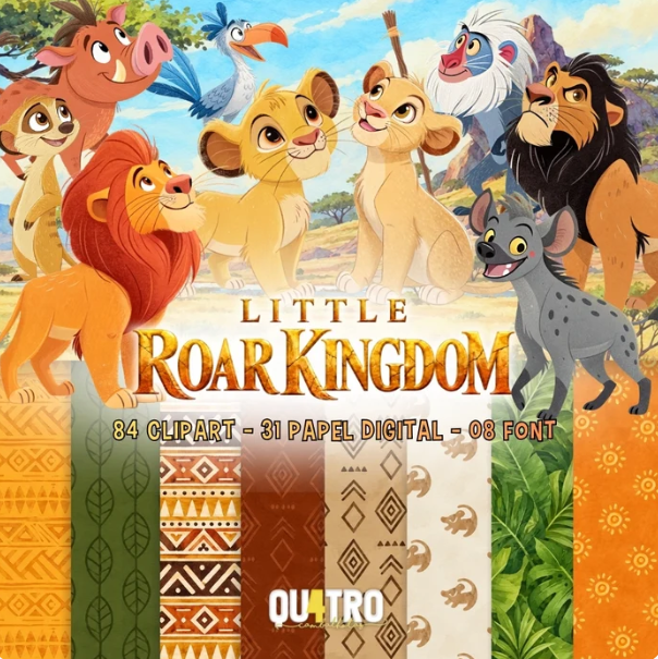 LITTLE ROAR KINGDOM Kit Digital O Rei Leão - Imagem 1